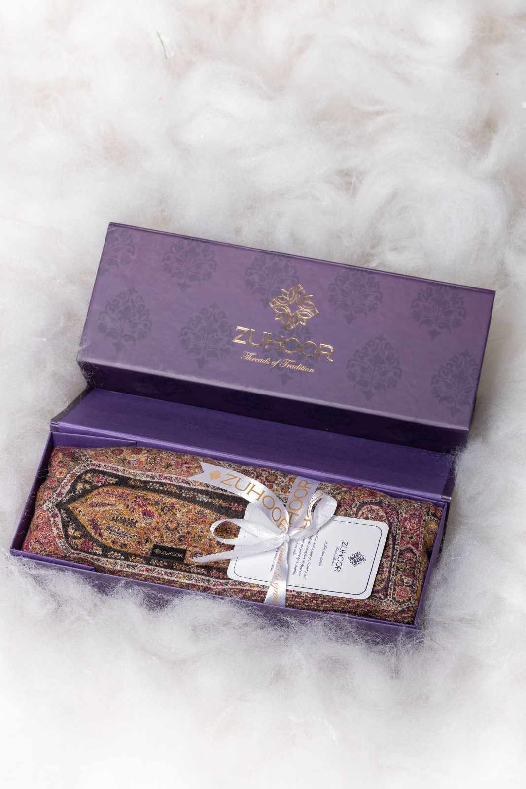 Zuhoor Black Kani Jamawar Shawl