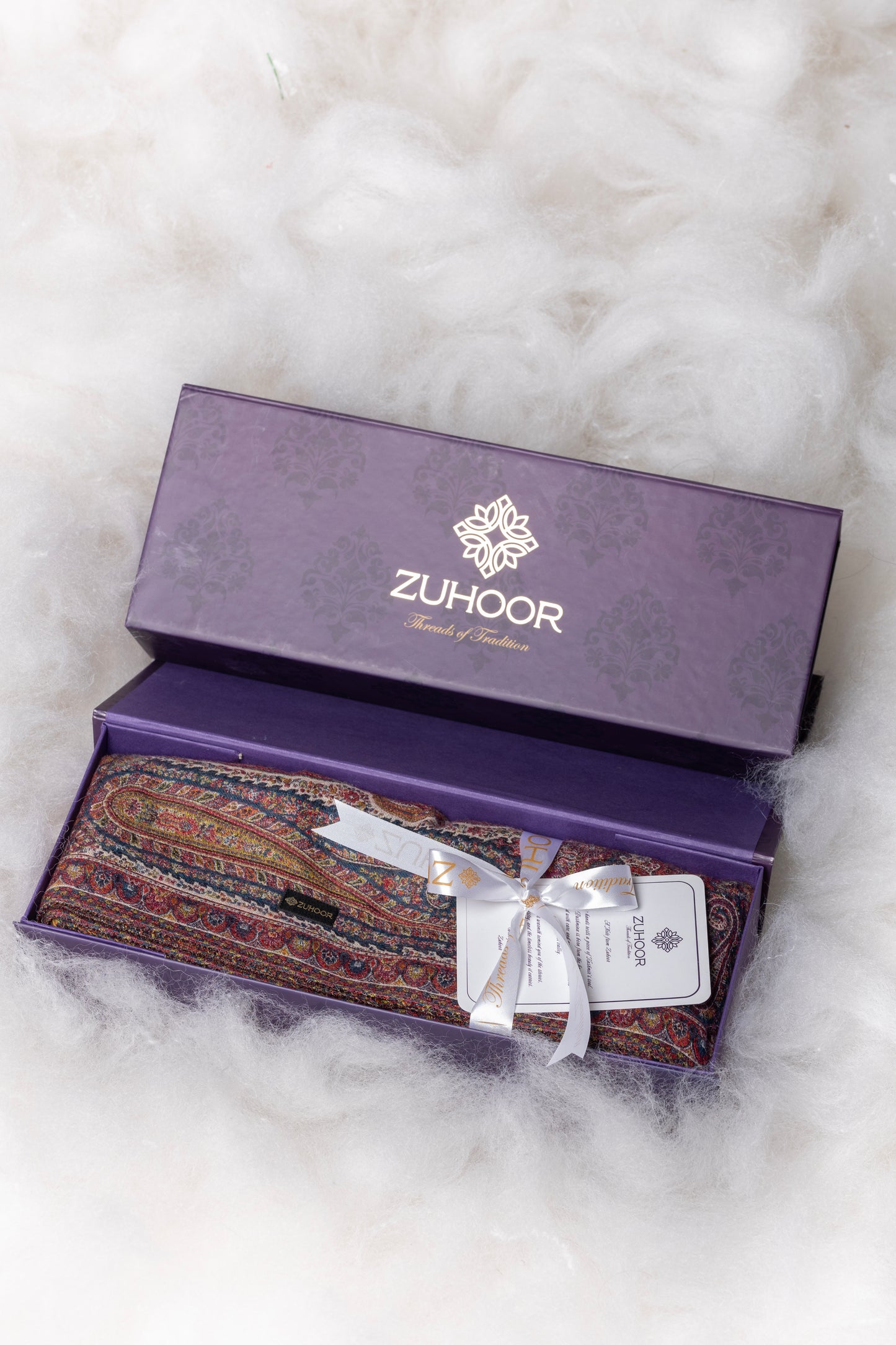 Zuhoor Black Kashmiri Kani Jamawar Shawl