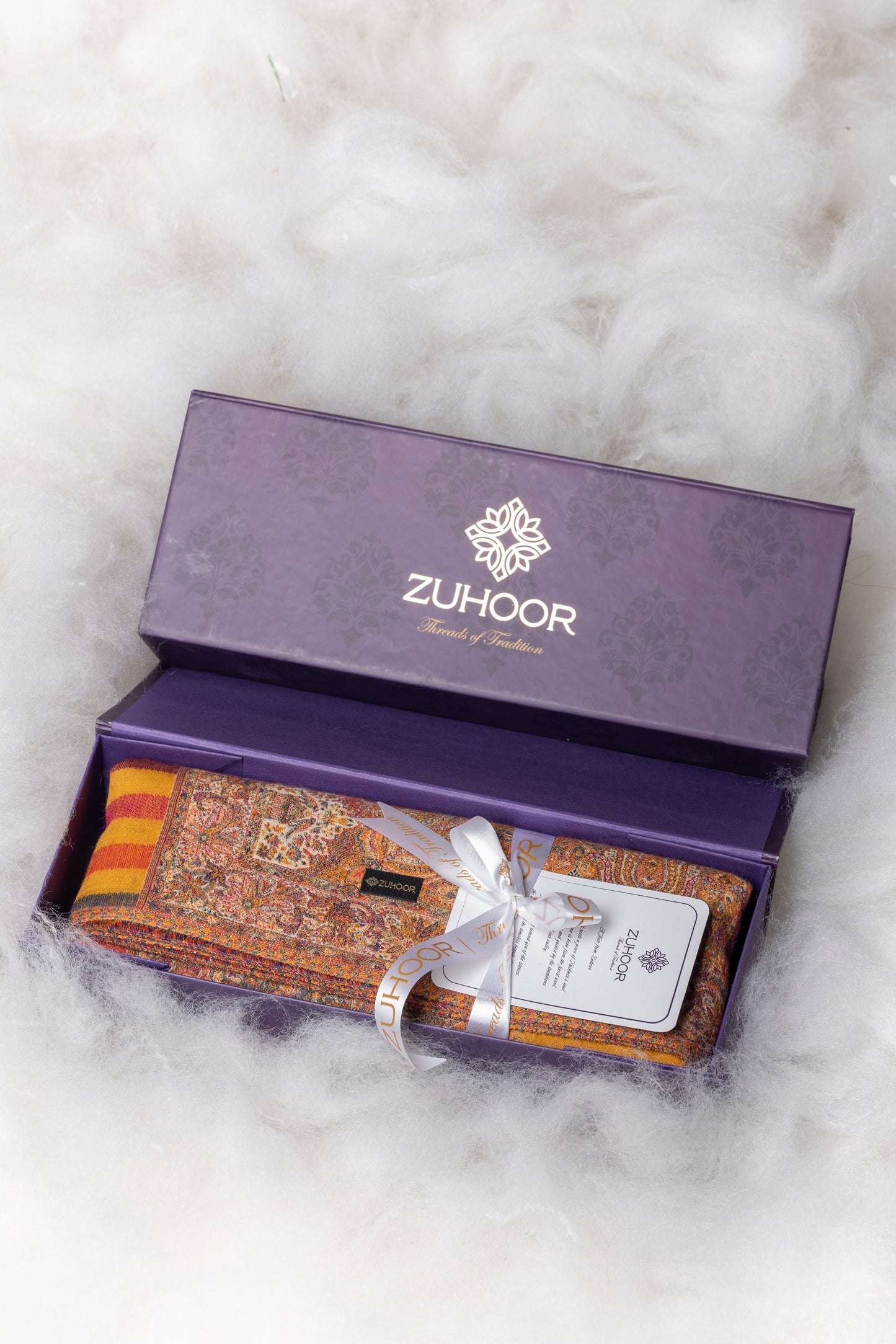 Zuhoor Mustard Yellow Kashmiri Kani Jamawar Shawl