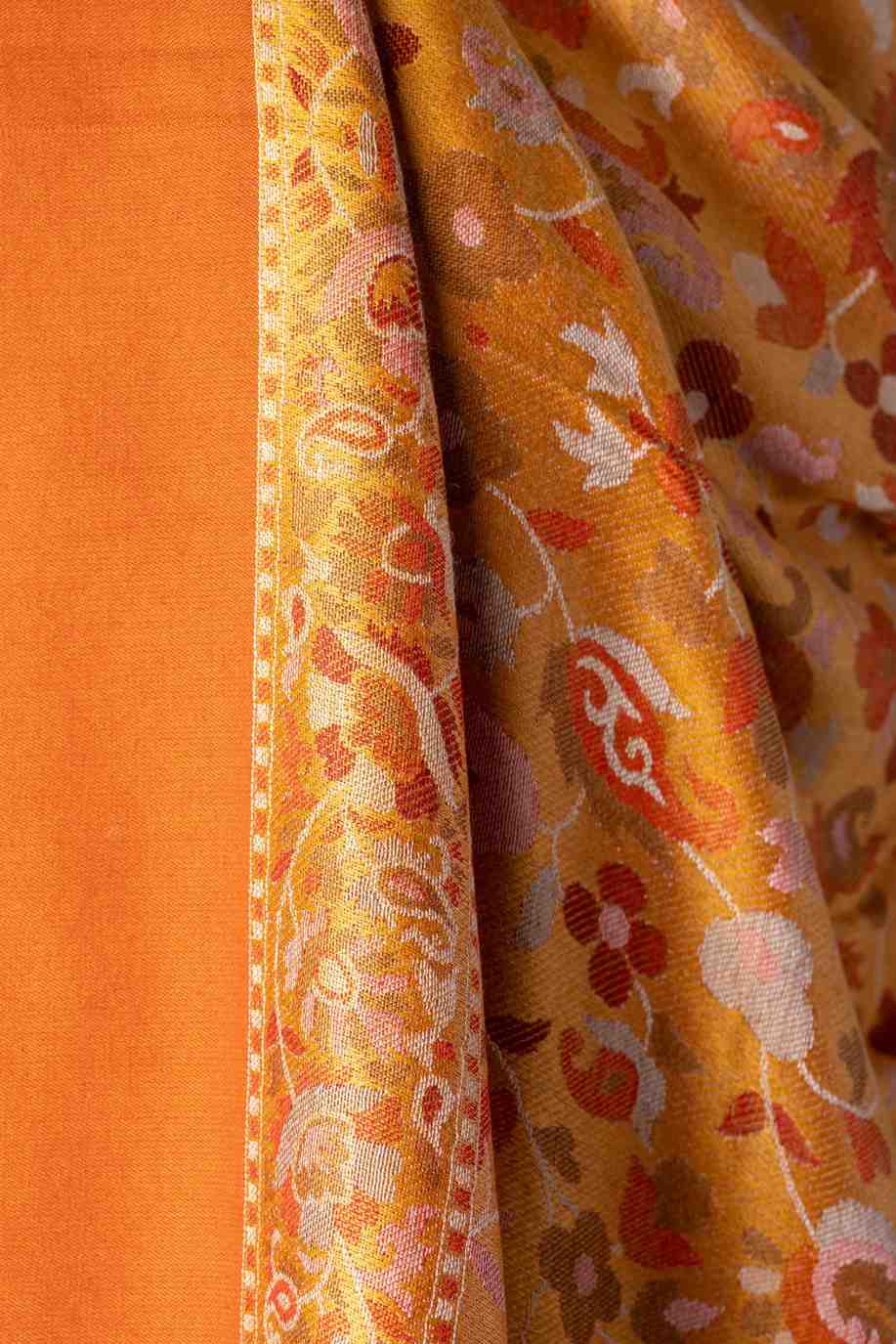 Zuhoor Royal Couple Reversible Stole Set (Mustard & Green)