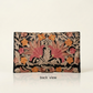Kashmiri Aari Embroidered Black Velvet Clutch Bag
