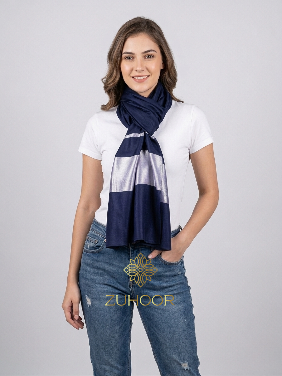 Zuhoor Elegant Modal Silk Stole