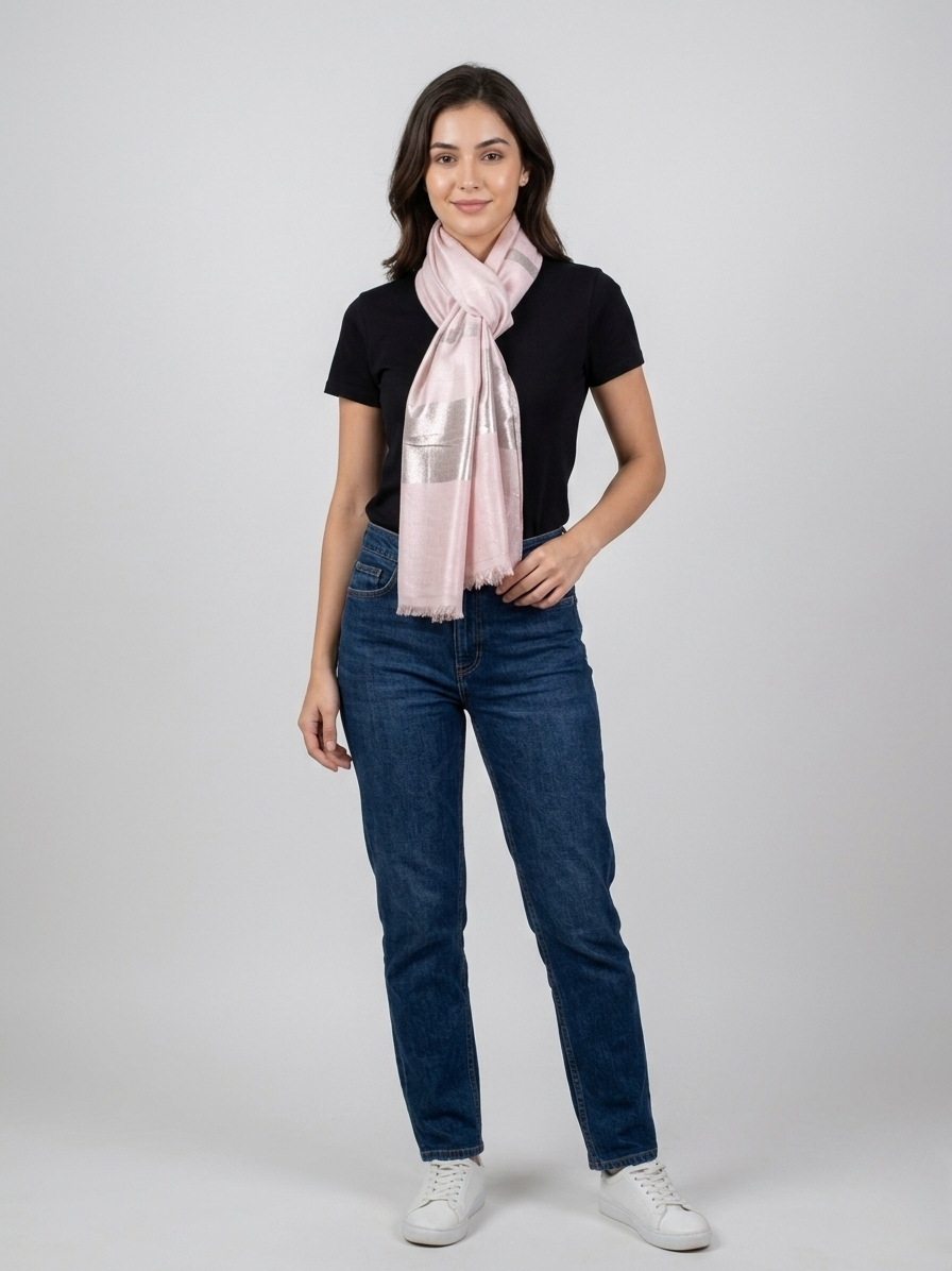 Zuhoor Elegant Modal Silk Stole