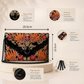 Kashmiri Aari Embroidered Black Velvet Clutch Bag
