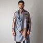 Zuhoor Neel Royale 2-Way Kashmiri Wool Shawl