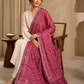 Zuhoor Classic Zari Kashmiri Stole Pink
