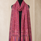 Zuhoor Classic Zari Kashmiri Stole Pink
