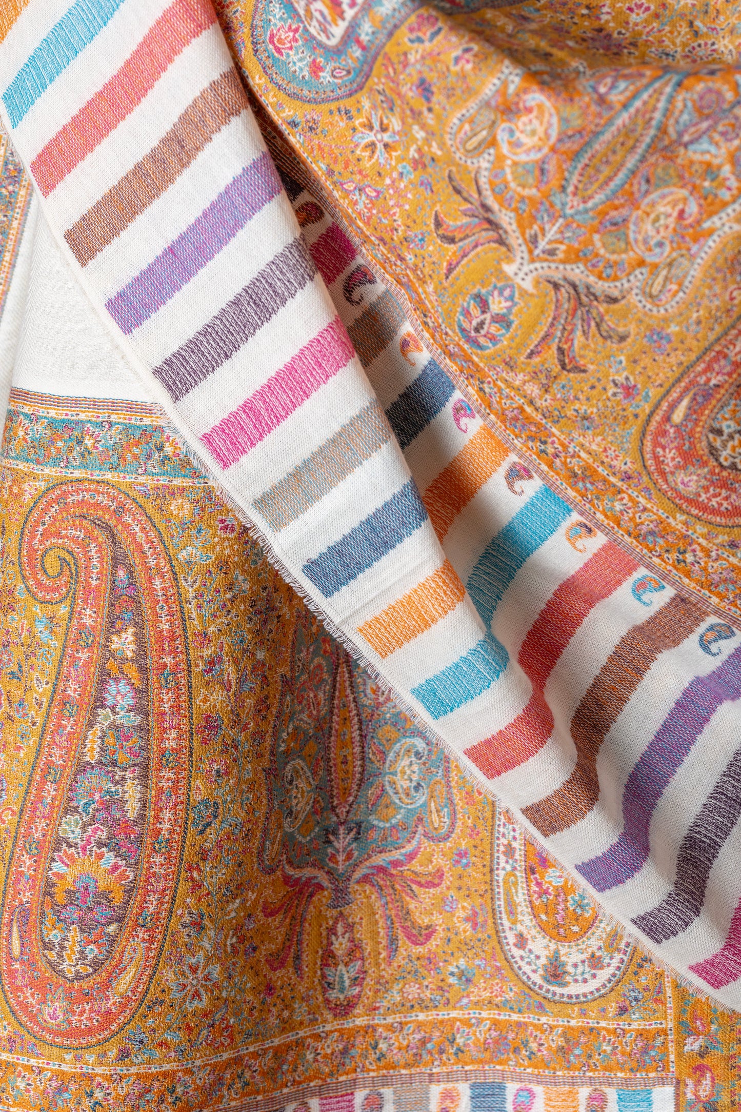 Zuhoor Ivory Kashmiri Kani Jamawar Shawl