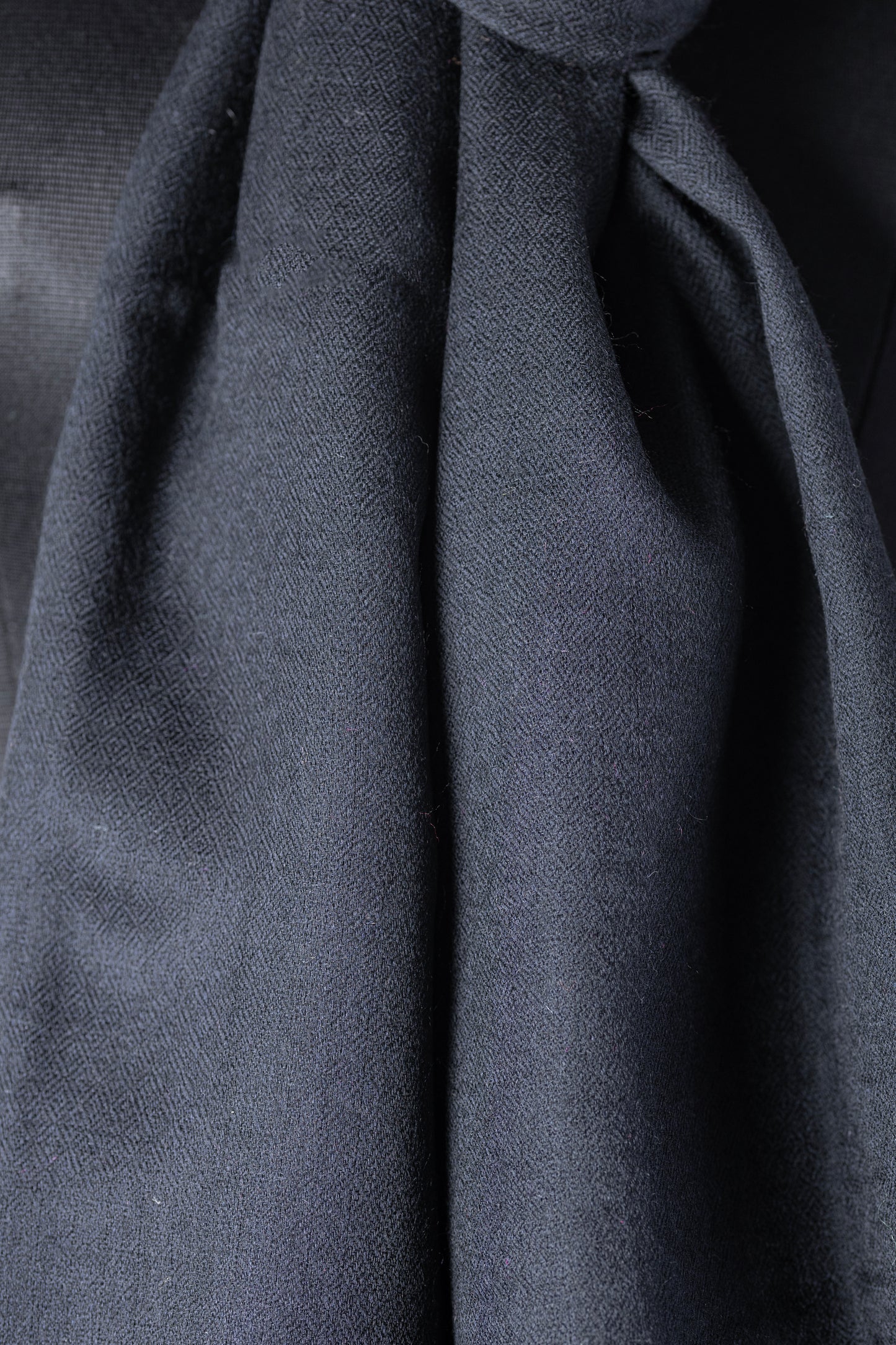Zuhoor Solid Black Pure Pashmina Shawl