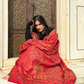 Zuhoor Ruby Crimson Kani Zari Kashmiri Shawl