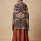 Zuhoor Kalamkari 100% Pure Pashmina Black Shawl