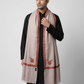 Zuhoor 100% Pure Pashmina Onion Pink Sozni Shawl