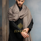 Zuhoor Solid Taupe Shawl 100% Pure Pashmina