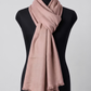Zuhoor Solid Pinkish 100% Pure Pashmina Shawl