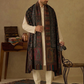 Zuhoor Black Elegance Kani Zari Kashmiri Shawl