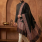 Zuhoor Black Kashmiri Kani Jamawar Shawl