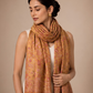 Zuhoor Royal Couple Reversible Stole Set (Mustard & Green)