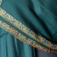 Zuhoor 100% Pure Pashmina Bottle Green Sozni Shawl