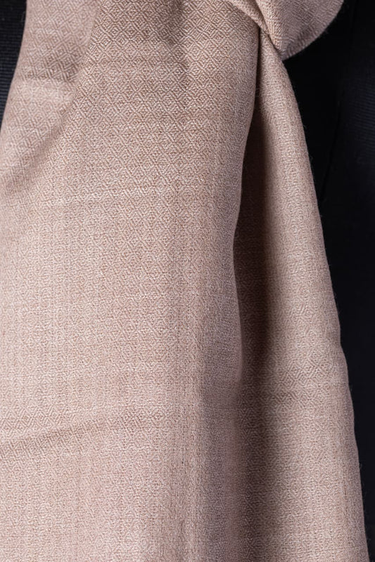 Zuhoor Solid Pinkish 100% Pure Pashmina Shawl