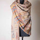 Zuhoor Elegant Beige Kani Jamawar Kashmiri Shawl