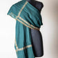 Zuhoor 100% Pure Pashmina Bottle Green Sozni Shawl