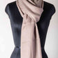 Zuhoor Solid Pinkish 100% Pure Pashmina Shawl