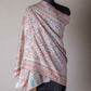 Zuhoor Classic Zari Kashmiri Stole (White/Black/Pink)