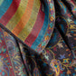 Zuhoor Kashmiri 2-Way Couple Shawl Set (Mustard & Black)