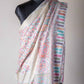 Zuhoor Pearl White Kani Zari Kashmiri Shawl