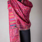 Zuhoor Classic Zari Kashmiri Stole (White/Black/Pink)