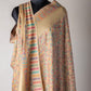Zuhoor Kashmiri Zari Couple Shawl Set (White & Beige)