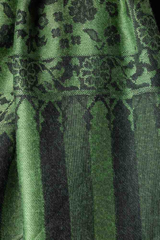 Zuhoor Royal Couple Reversible Stole Set (Mustard & Green)