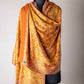 Zuhoor Royal Couple Reversible Stole Set (Mustard & Green)
