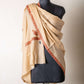 Zuhoor 100% Pure Pashmina Beige Rust Mustard Sozni Shawl